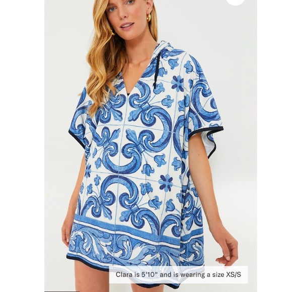Tuckernuck Other - NWT Tuckernuck Majolica Terrycloth Cover Up M/L
